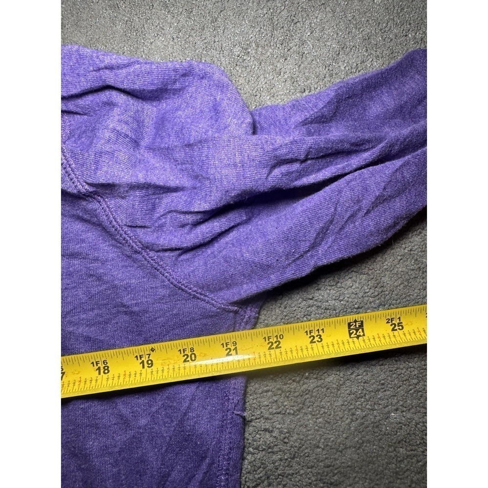 Southeastern Oklahoma State Hoodie Women's XL Purple Cropped - Picture 4 of 6
